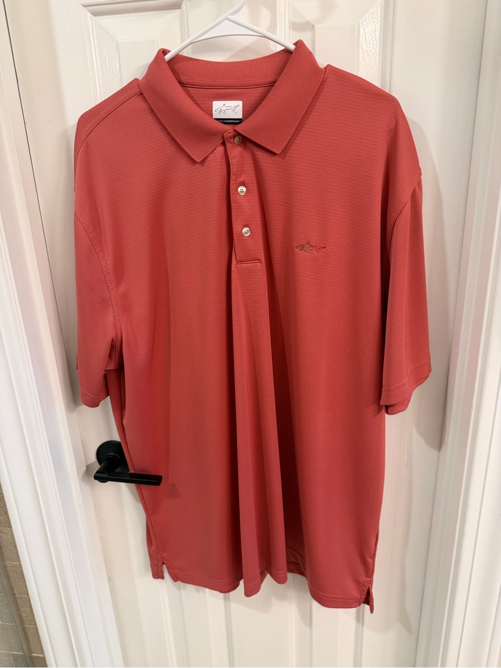 Greg Norman Collection Men's Coral-Red Performance Polo